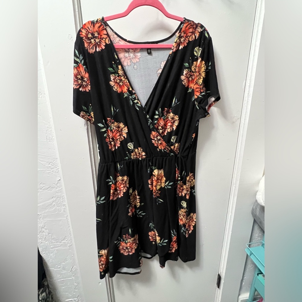 Floral plus size dress